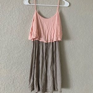 NWOT - Pink Blush Boutique layered tunic cami